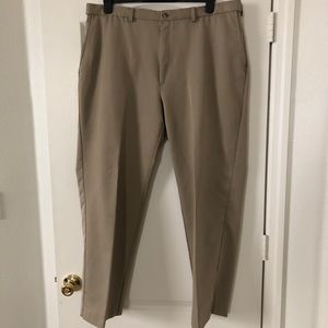 Haggar Mens Kahki Tan Dress Pants Size 40 x 32